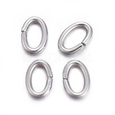 Tarnish Resistant 304 Stainless Steel Open Jump Rings X-STAS-F221-40P-K-1