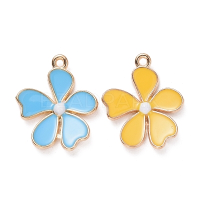 Alloy Enamel Pendants ENAM-R058-01-1