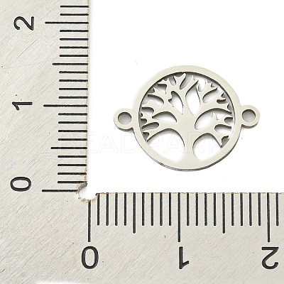 Non-Tarnish 201 Stainless Steel Connector Charms STAS-M015-18P-1