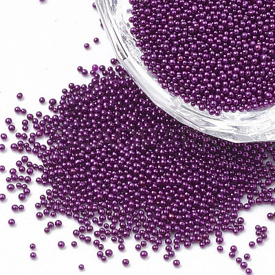 Color Plated DIY 3D Nail Art Decoration Mini Glass Beads MRMJ-R038-E12-1