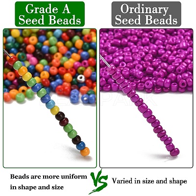 FGB 12/0 Grade A Round Glass Seed Beads SEED-Q009-FJXM-1
