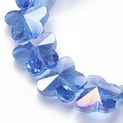 Electroplate Glass Beads X-EGLA-Q091-14mm-B10-1
