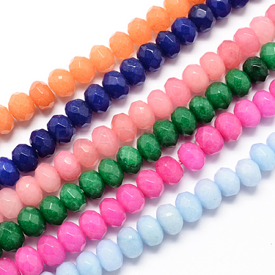 Natural White Jade Bead Strands G-R171-2x4mm-M-01-1