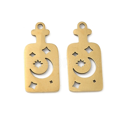 201 Stainless Steel Pendants STAS-P428-02B-G-1
