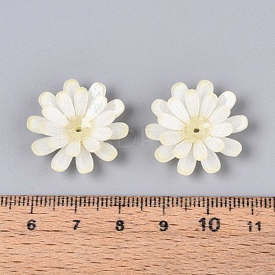 Flower Acrylic Bead Caps SACR-T017-50A-1