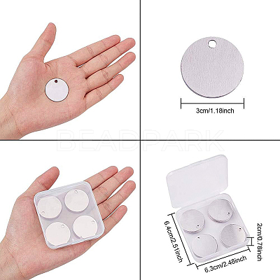 Aluminum Blank Pendants ALUM-BC0001-01P-1
