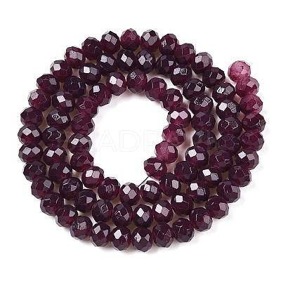 Baking Paint Imitation Jade Glass Bead Strands X-DGLA-A034-J4MM-A02-1