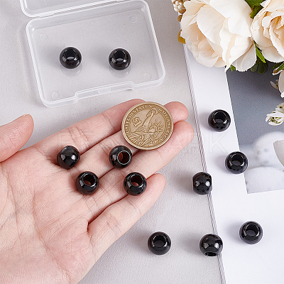 12Pcs 304 Stainless Steel European Beads OPDL-PH0001-06B-1