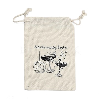 Cloth Hangover Kit Party Favor Drawstring Bags ABAG-A012-05B-02-1