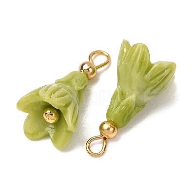 Dyed Synthetic Coral Pendants GG-CBAC295-03G-05-1
