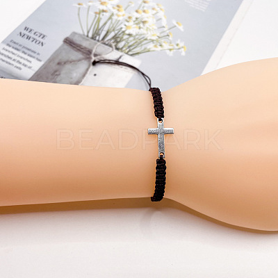 Alloy Cross Link Bracelets for Men Women WGE4022-08-1
