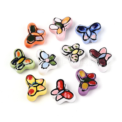 Porcelain Beads Strands PORC-U001-01-1