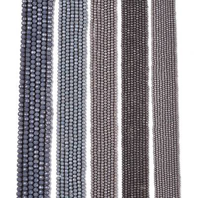 Opaque Solid Color Imitation Jade Glass Beads Strands EGLA-A044-P3mm-D10-1