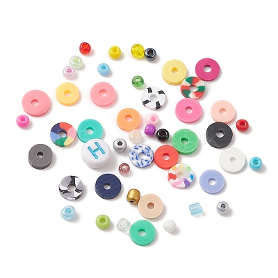 DIY Heishi Surfer Bracelet Making Kit DIY-FS0004-81-1
