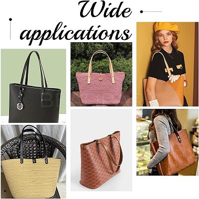 4Sets 2 Colors PU Leather Bag Handles FIND-FH0004-14B-1