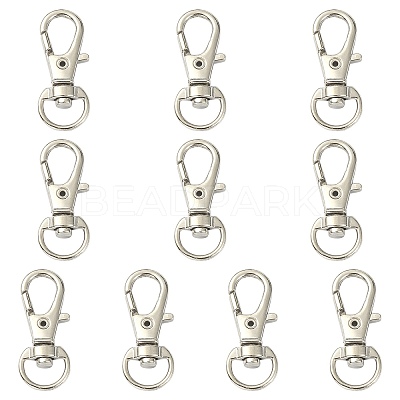 10Pcs Alloy Swivel Lobster Claw Clasps PALLOY-CJ0002-68-1