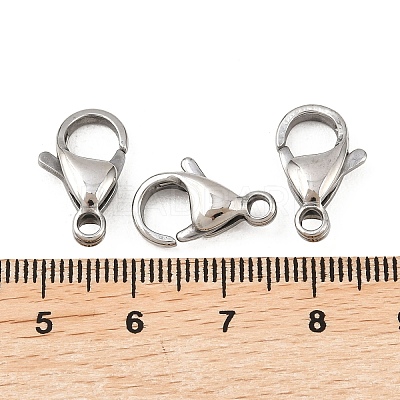 Tarnish Resistant 304 Stainless Steel Lobster Claw Clasps X-STAS-AB16-1