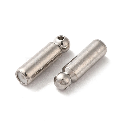 Non-Tarnish 202 Stainless Steel Stick Pin End Cap STAS-E192-12P-1