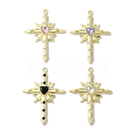 Rack Plating Alloy Pendants FIND-I039-041G-1