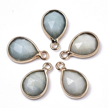 Natural Amazonite Charms X-G-N326-50E-1