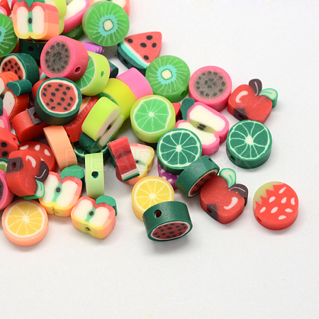 Fruit Eco-Friendly Handmade Polymer Clay Beads CLAY-R069-01-1