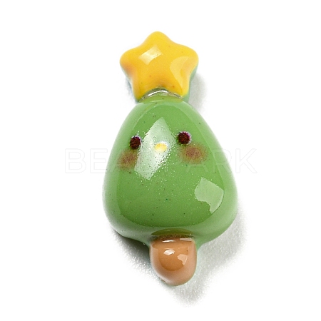 Opaque Resin Decoden Cabochons RESI-Z009-03G-1