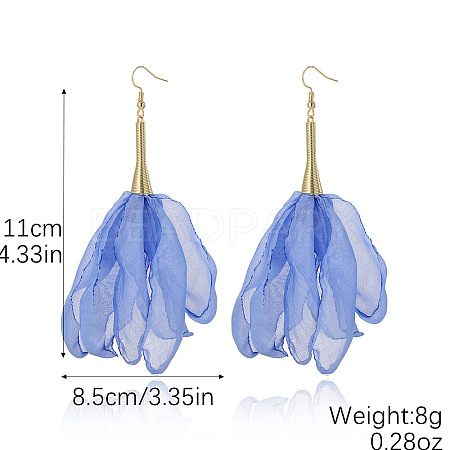 Alloy & Cloth Dangle Earrings WG6E4DC-03-1