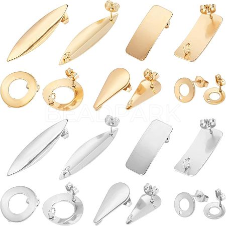 Unicraftale 304 Stainless Steel Stud Earring Findings STAS-UN0004-11-1