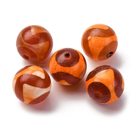 Tibetan Style dZi Beads TDZI-NH0001-D04-01B-1