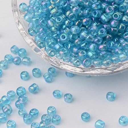 (Repacking Service Available) Round Glass Seed Beads SEED-C016-4mm-163-1