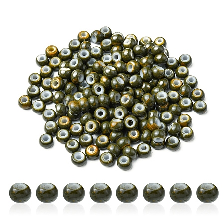 6/0 Opaque Glass Seed Beads SEED-YW0002-13D-1