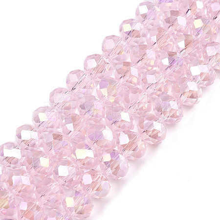 Electroplate Glass Beads Strands LS-EGLA-A044-T8mm-B10-1