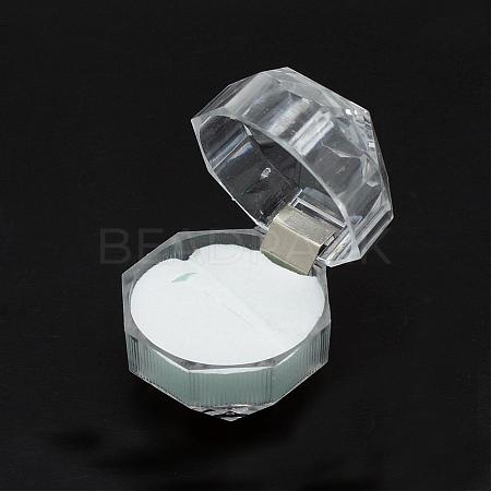 Transparent Plastic Ring Boxes OBOX-R001-04A-1