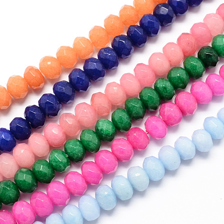 Natural White Jade Bead Strands G-R171-2x4mm-M-01-1