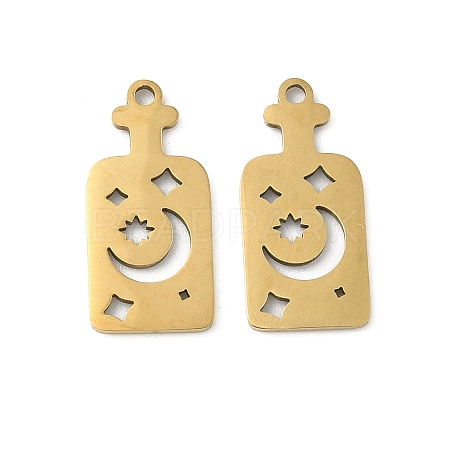 201 Stainless Steel Pendants STAS-P428-02B-G-1