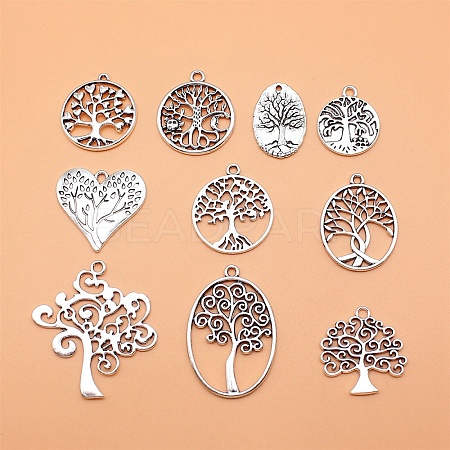 10Pcs Tibetan Style Alloy Pendants PW-WGFB9B9-01-1