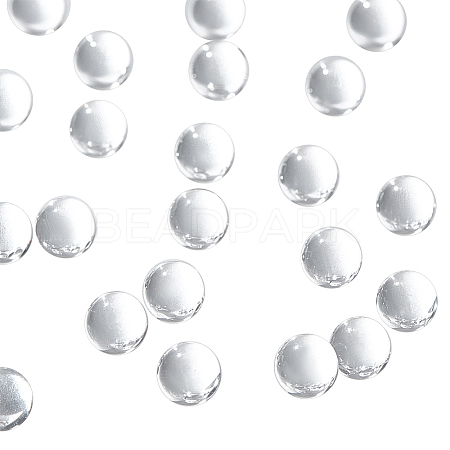100Pcs Natural Quartz Sphere Beads G-NB0005-51B-1