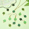 20Pcs 4 Styles Rack Plating Alloy Enamel Pendants FIND-YW0004-75-4
