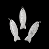 Natural Quartz Crystal Carved Pendants G-G314-01P-09-1