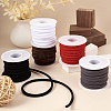 25m 5 Colors Flat Soft Nylon Braided Cord NWIR-CW0001-04-5