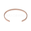 Adjustable 304 Stainless Steel Open Cuff Bangles for Women BJEW-R314-01-3