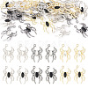 24Pcs 6 Color Glass Spider Pendant FIND-TA0003-07-1