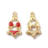 Alloy Enamel Pandants ENAM-K067-48KCG-02-1