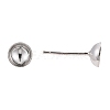 925 Sterling Silver Ear Stud Findings STER-K167-043D-S-3