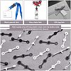 200Pcs 2 Colors Resin Female Buckle Disposable Snap KY-NB0001-53-2