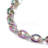 Ion Plating(IP) 304 Stainless Steel Cross Chain Necklaces NJEW-F262-03-A-2