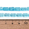 Crackle Transparent Glass Beads Strands GLAA-N068-05A-04-4