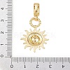 Brass Micro Pave Cubic Zirconia Pendants LS-KK-H518-01A-G-3