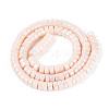 AB Color Plated Opaque Glass Beads Strands GLAA-T026-3x6mm-P11-2