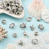 40Pcs 8 Styles Tibetan Style Alloy Beads TIBE-YW0001-64-4